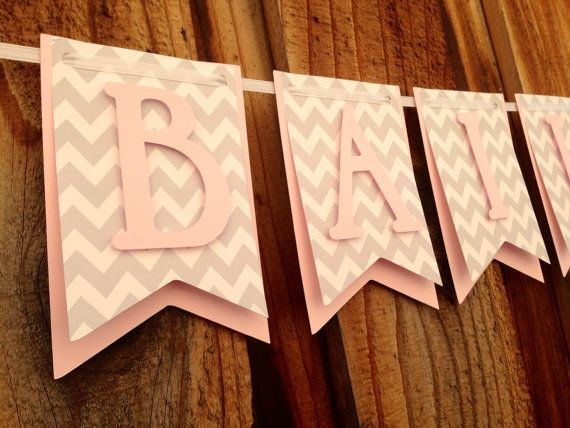 Baby Banner DIY
 Name Banner Bridal shower Banner Baby by
