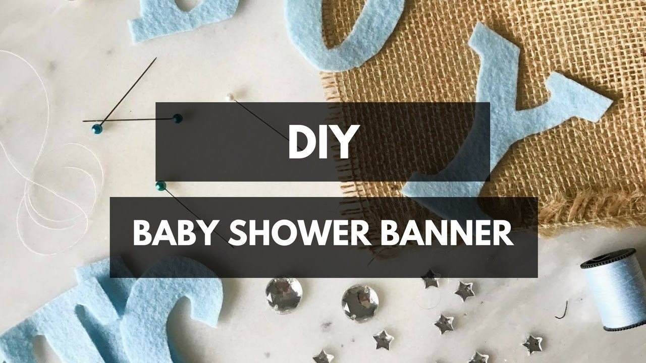 Baby Banner DIY
 DIY Baby Shower Banner