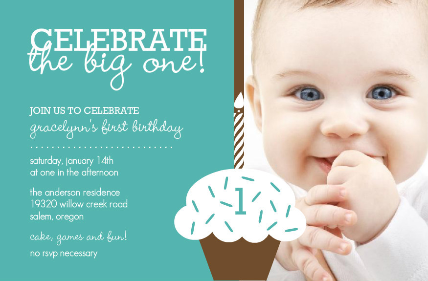 Baby Birthday Party Invitations
 Baby Boy First Birthday Invitations