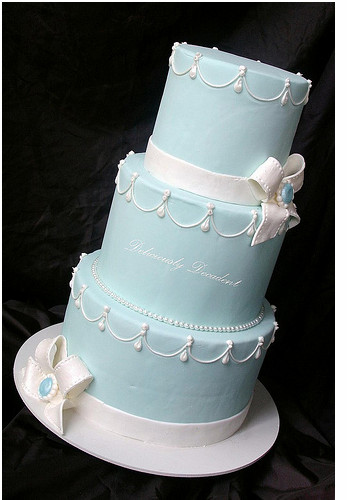 Baby Blue Wedding Cakes
 Baby blue wedding cake with a chic style PNG