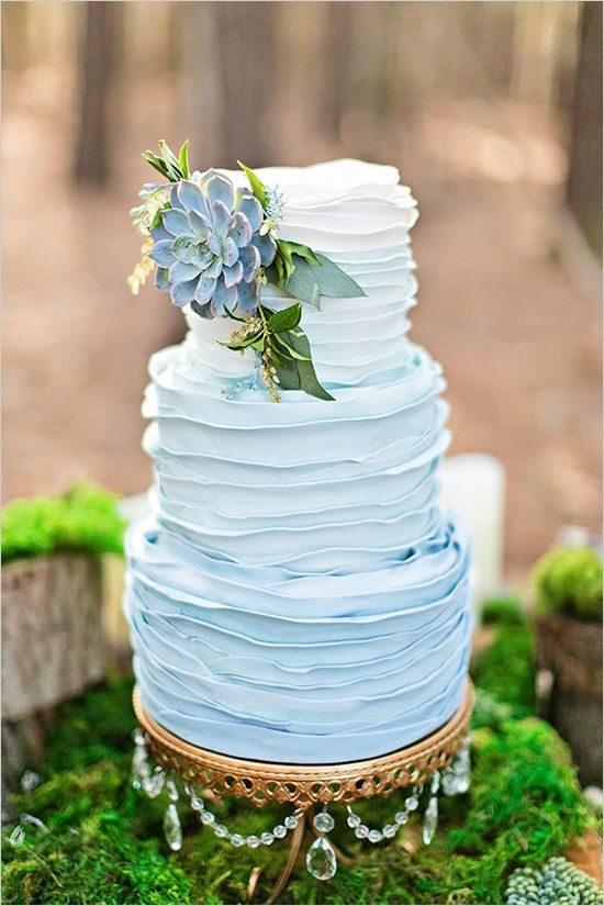 Baby Blue Wedding Cakes
 23 Lucky Blue Wedding Cakes