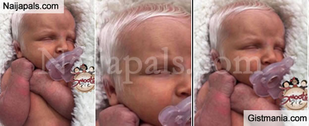Baby Born With Gray Hair
 Check Out This Cute Baby Born With Grey Hair