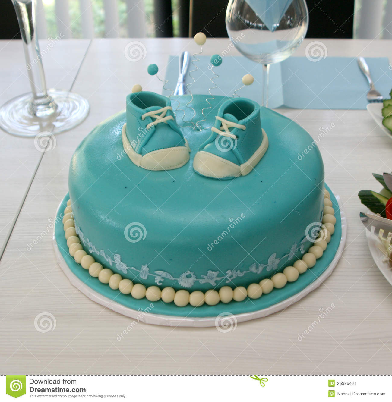 Baby Boys Birthday Cake
 Baby boy birthday cake stock image Image of celebration