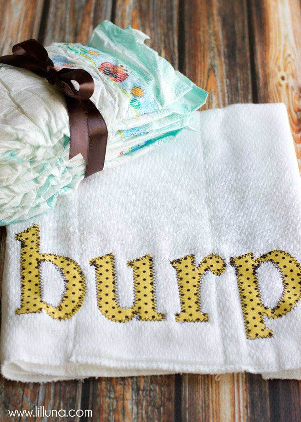 Baby Burp Cloths DIY
 BURP Cloths Tutorial