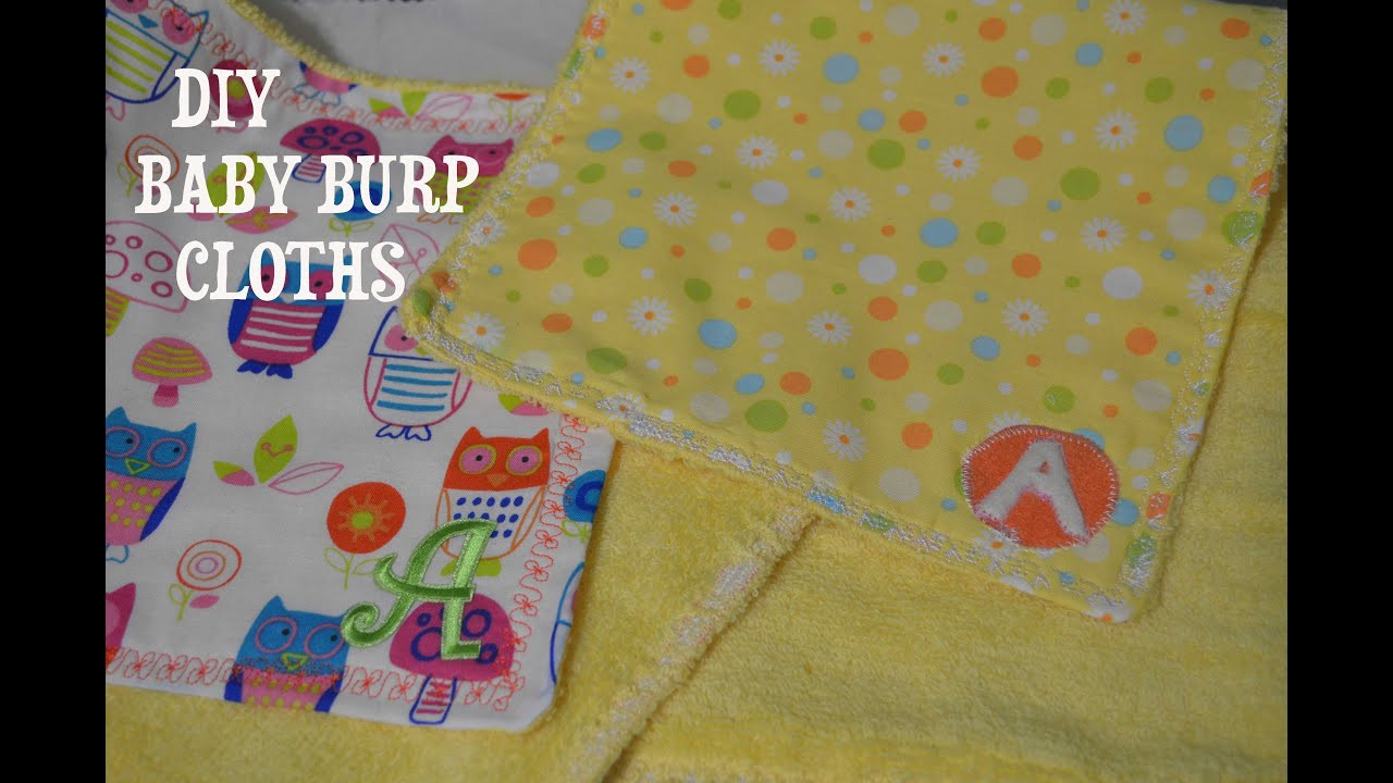 Baby Burp Cloths DIY
 DIY BABY BURP CLOTHS BEGINNER FRIENDLY BABY SHOWER GIFT