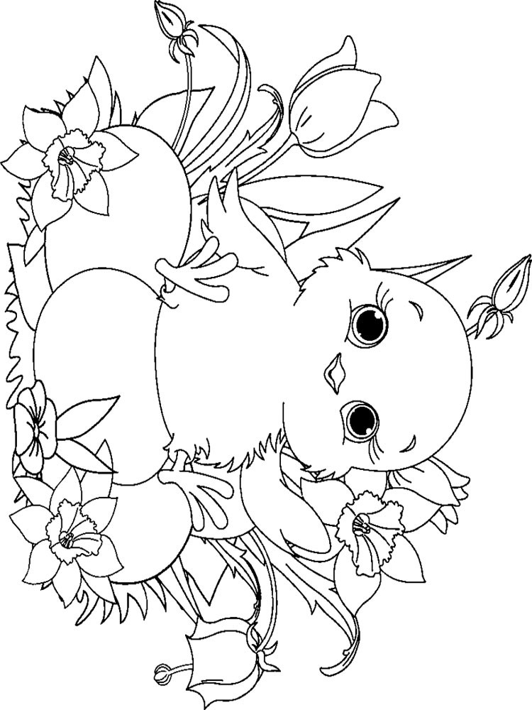 Baby Chicks Coloring
 Baby Chick coloring pages Download and print Baby Chick