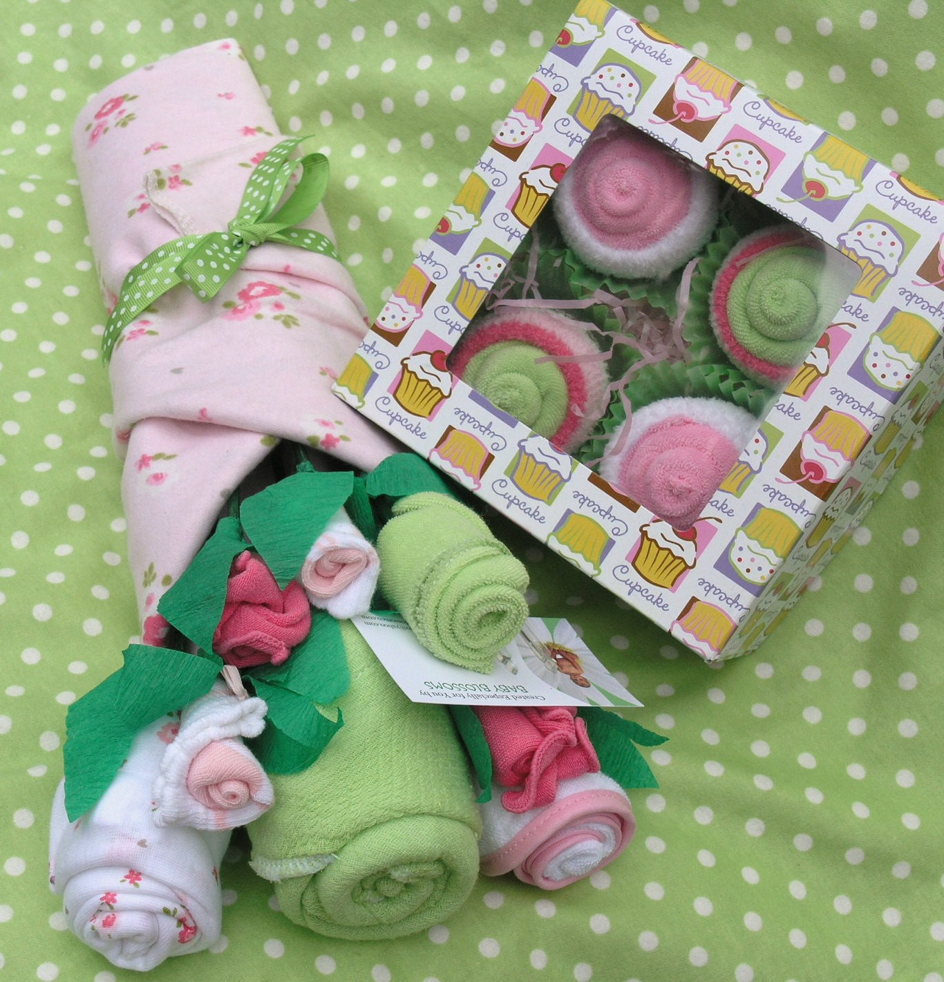Baby Clothes Cupcakes
 Unique Baby Shower Gift Baby Girl Clothing by babyblossomco