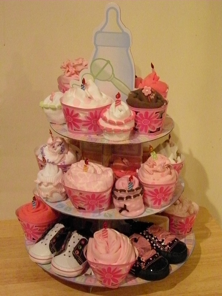 Baby Clothes Cupcakes
 117 best images about Sock cakes on Pinterest