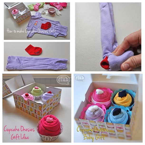 Baby Clothes Cupcakes
 Wonderful DIY Cupcake esies Gift For Baby