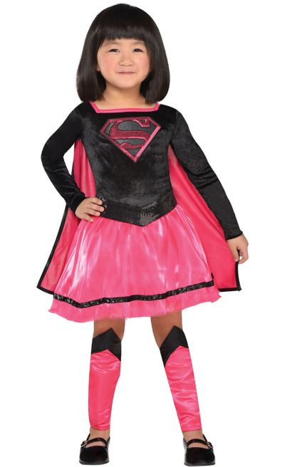 Baby Costumes Party City
 Toddler Girls Pink Supergirl Dress Costume Superman