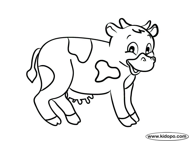 Baby Cow Coloring Pages
 Cute Baby Cow Coloring Pages To Print Coloring Pages