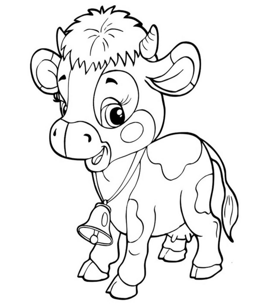Baby Cow Coloring Pages
 Top 15 Free Printable Cow Coloring Pages line