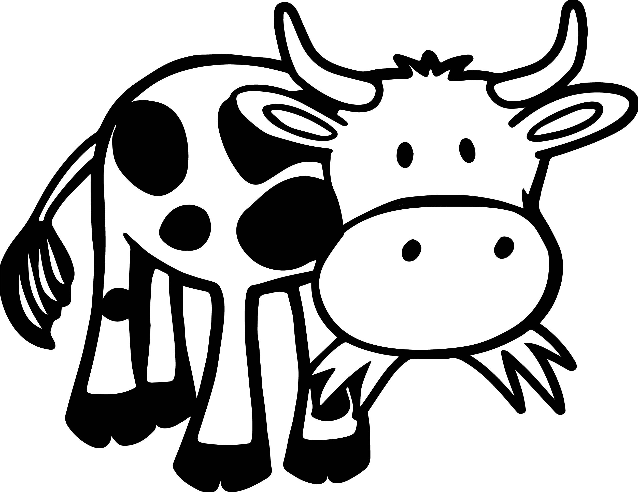 Baby Cow Coloring Pages
 Printable Cartoon Cow to Pin on Pinterest PinsDaddy