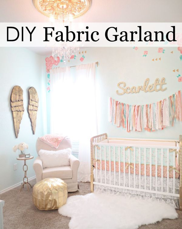 Baby Crib Decoration Ideas
 This is the Easiest DIY Fabric Garland Ever