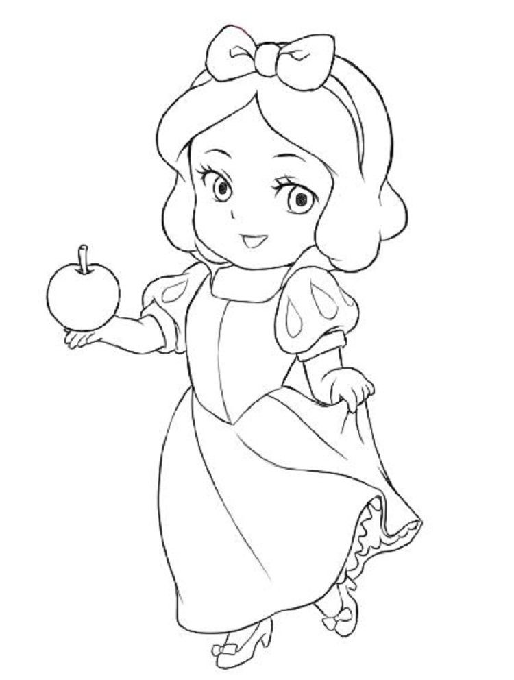 Baby Disney Princess Coloring Pages
 baby snow white coloring pages