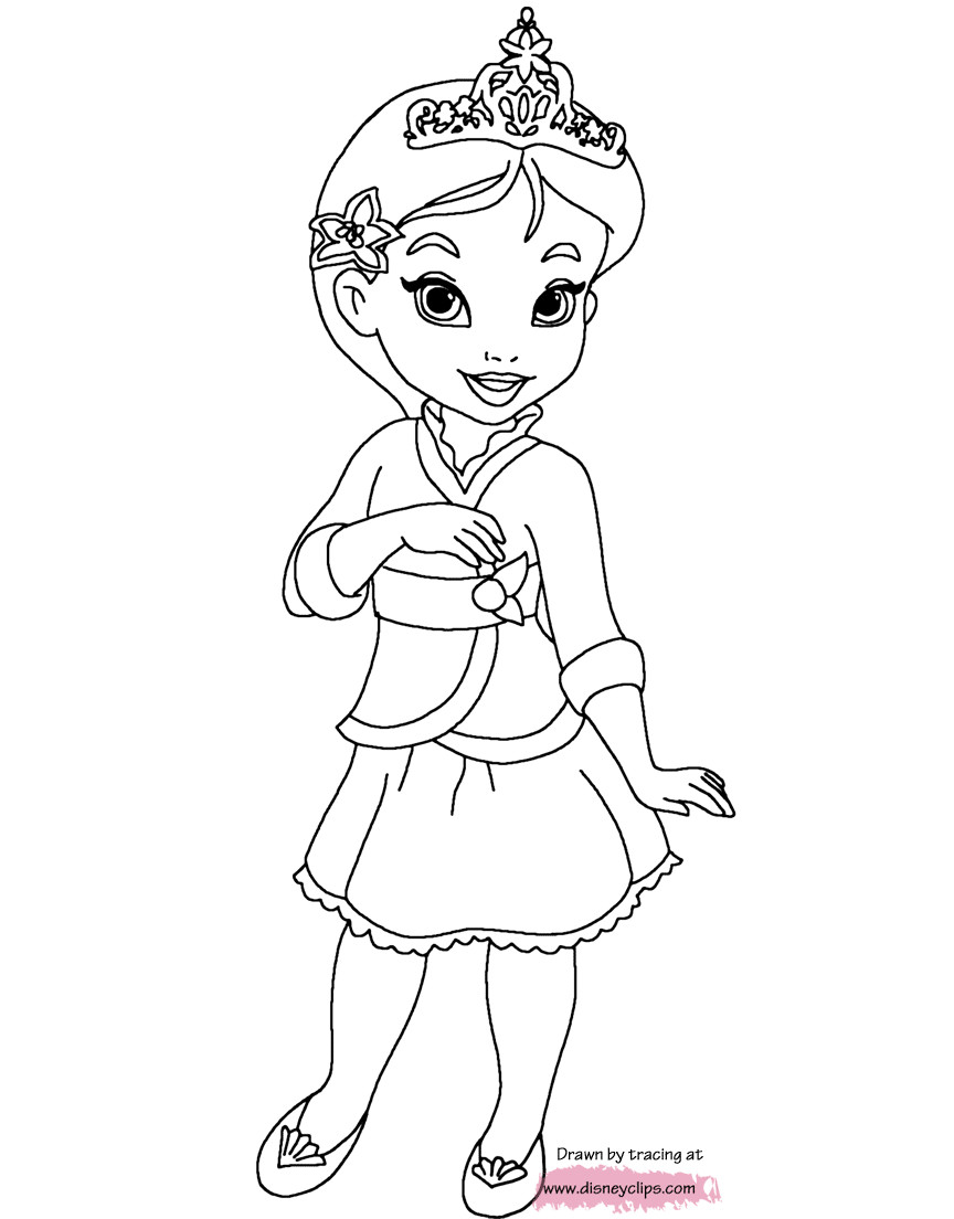 Baby Disney Princess Coloring Pages
 Baby Princess Belle Coloring Pages