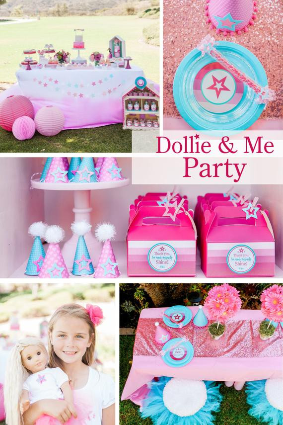 Baby Doll Birthday Party Supplies
 Dollie & Me Party theme Doll theme party Doll Inspired