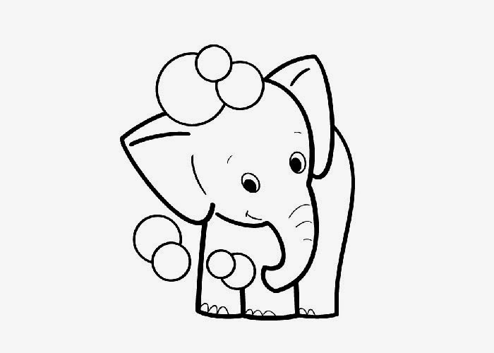 Baby Elephant Coloring Sheet
 Baby elephant coloring pages
