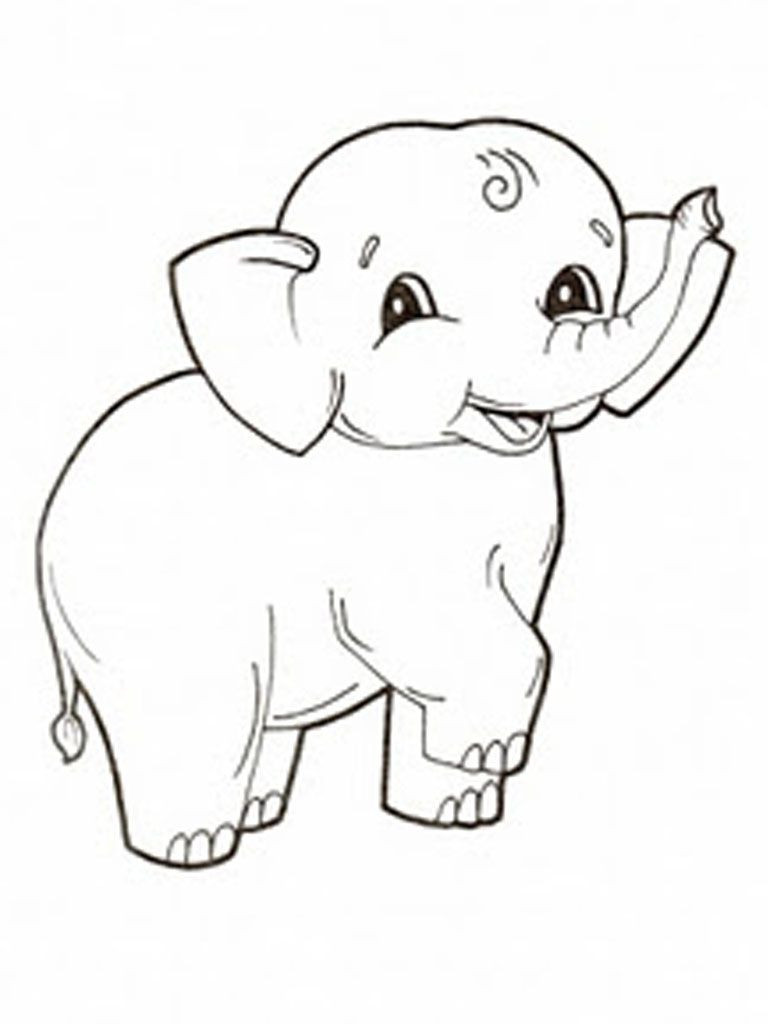 Baby Elephant Coloring Sheet
 Elephant Baby Kids Coloring Pages Printable