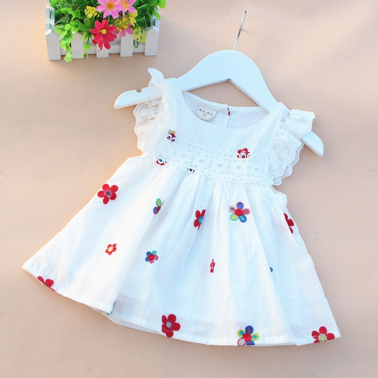 Baby Fashion Dress
 2016 summer cotton newborn baby dress print baby girl