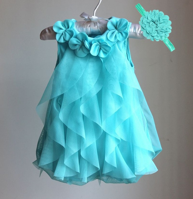 Baby Fashion Dress
 Girls Dress 2017 Summer Chiffon Party Dress Infant 1 Year