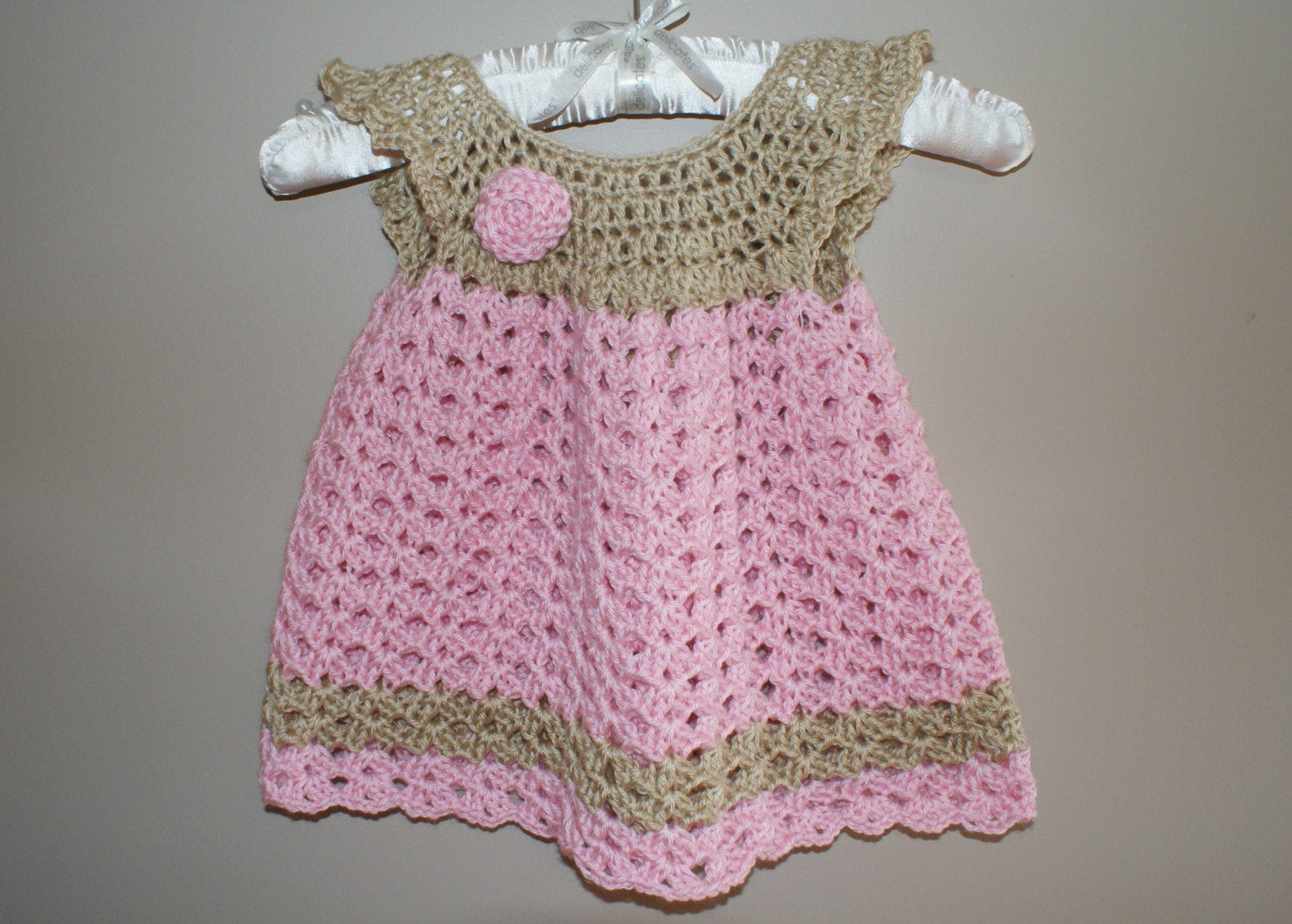 Baby Fashion Dress
 Baby Dress Pinafore Crochet Newborn Dress Infant Baby Girl