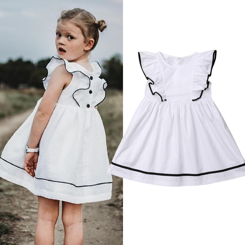 Baby Fashion Dress
 2019 Fashion Baby Girl Dress Summer Ruffles Short Sleeve
