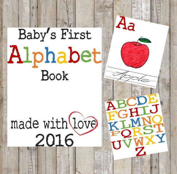 Baby First DIY
 DIY Alphabet Book Baby s First Alphabet Book by TheDoubleDubs