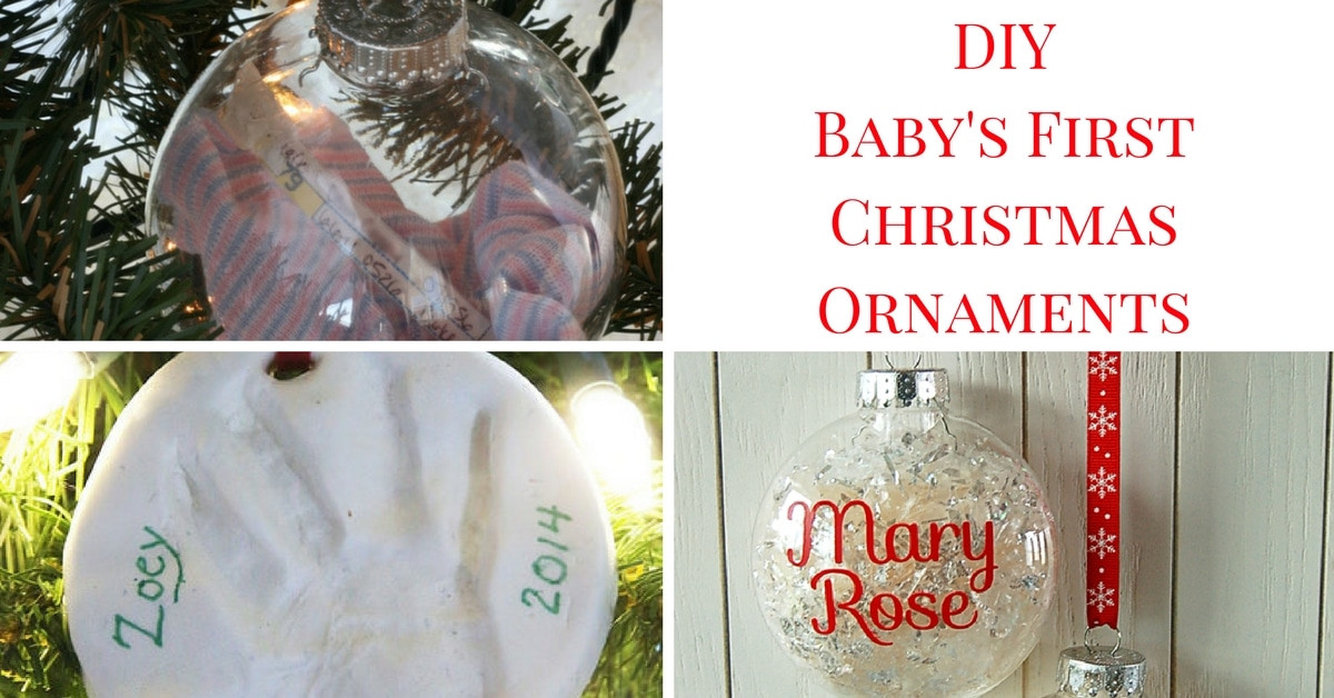 Baby First DIY
 DIY Baby’s First Christmas Ornaments