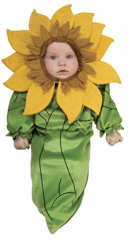 Baby Flower Halloween Costumes
 Infant Baby Bunting Flower Costume This Sunflower