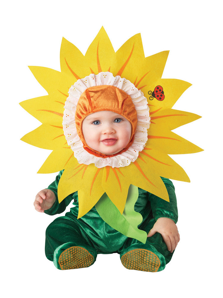 Baby Flower Halloween Costumes
 Silly Sunflower Flower Baby Infant Costume