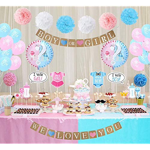 Baby Gender Reveal Decoration Ideas
 Baby Gender Reveal Decorations Amazon