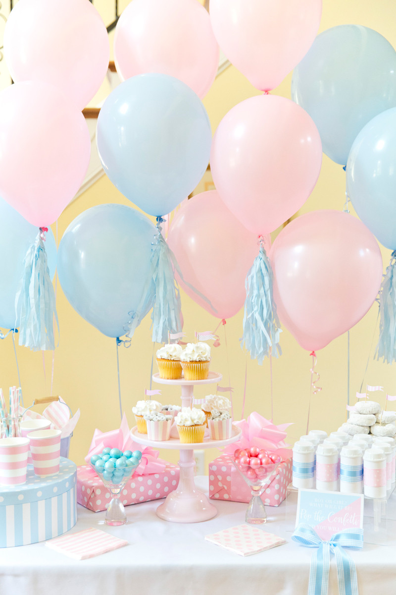 Baby Gender Reveal Party
 Boy or Girl Blue Pink Gender Reveal Party