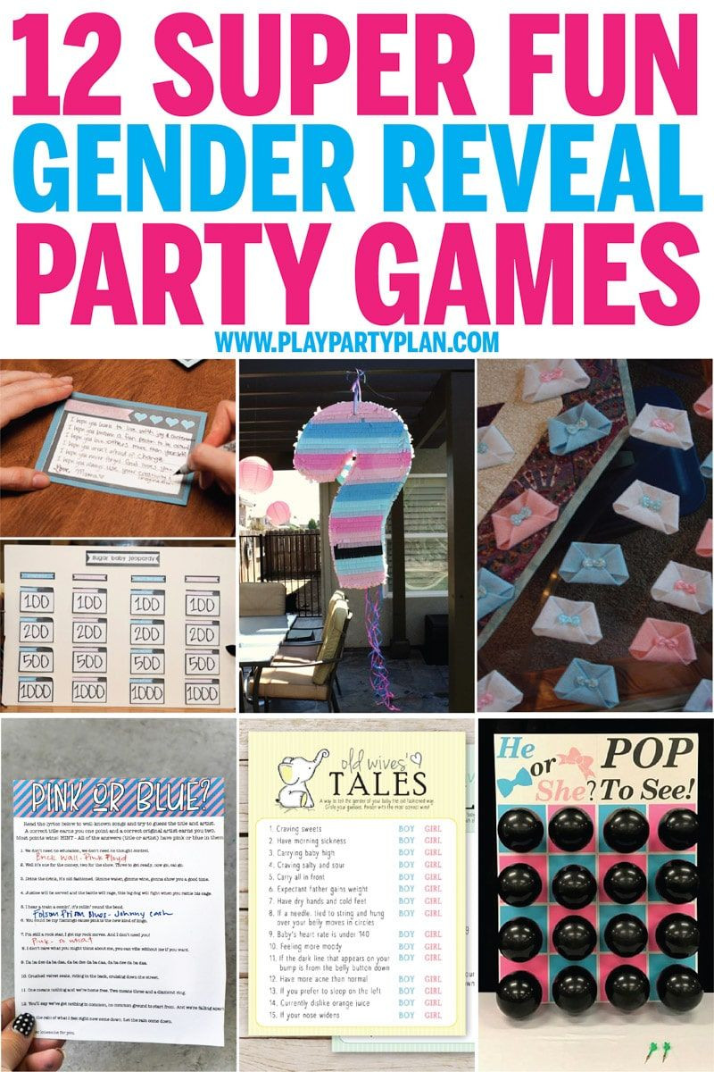 Baby Gender Revealing Party Games
 Fun Gender Reveal Party Games 2 Free Printable es