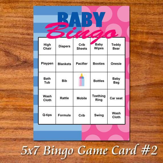 Baby Gender Revealing Party Games
 Gender Reveal Party Game Cards Bingo and by RedVelvetParties