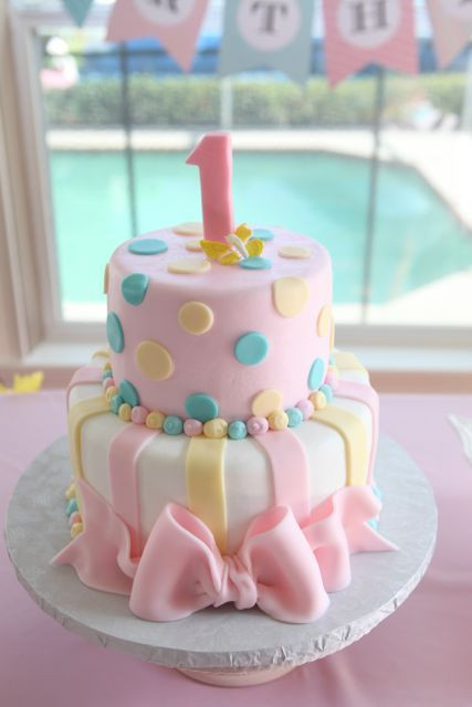 Baby Girl Birthday Cakes
 Splashing into ONE Amelia s first birthday bash