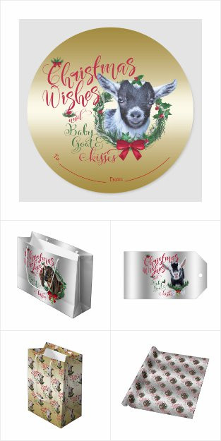 Baby Goat Gifts
 Goat Lovers Christmas Decor totallygoatally