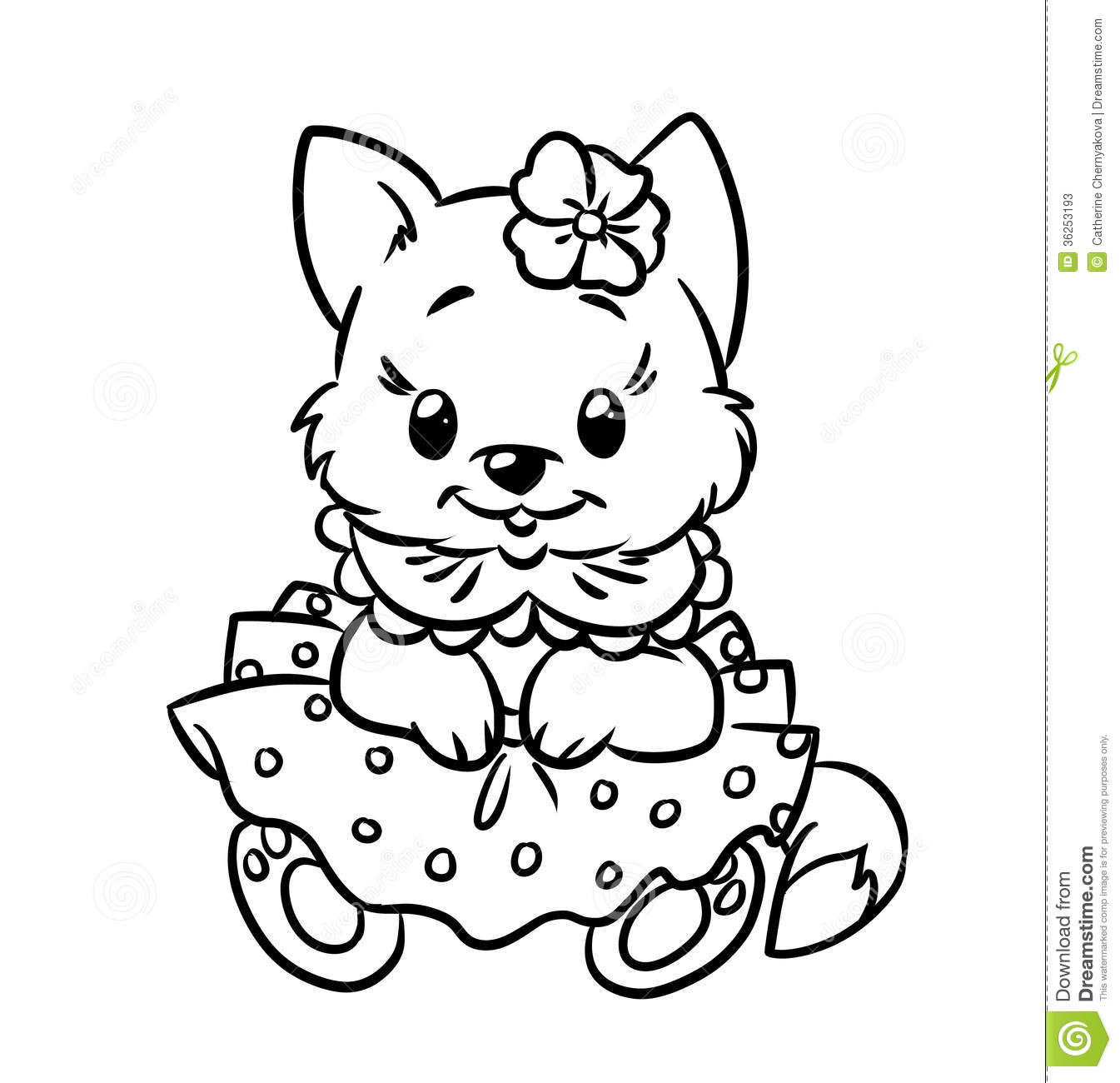 Baby Kitten Coloring Pages
 Baby kitten coloring pages stock illustration