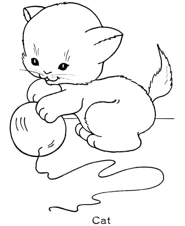 Baby Kitten Coloring Pages
 Cute Baby Kitten Coloring Pages at GetColorings