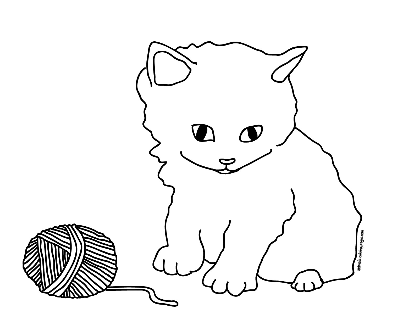 Baby Kitten Coloring Pages
 Baby Puppy And Kitten Coloring Pages Coloring Home
