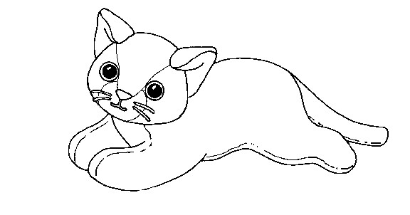 Baby Kitten Coloring Pages
 Coloring & Activity Pages Cat Beanie Baby Coloring Page
