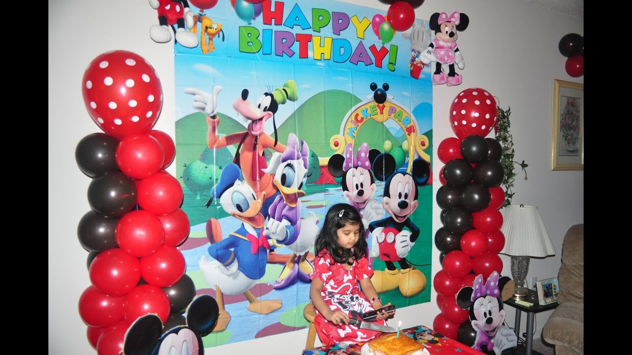 Baby Mickey Decoration Ideas
 Samayera s mickey mouse bday party birthday decorating