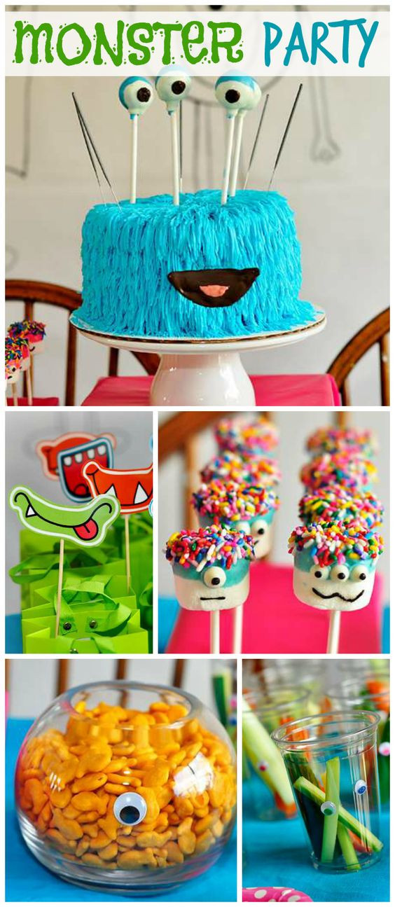 Baby Monster Party
 Monster party Cakes and Girls birthday parties on Pinterest
