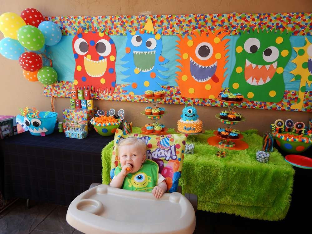 Baby Monster Party
 Monsters Birthday Party Ideas 9 of 33