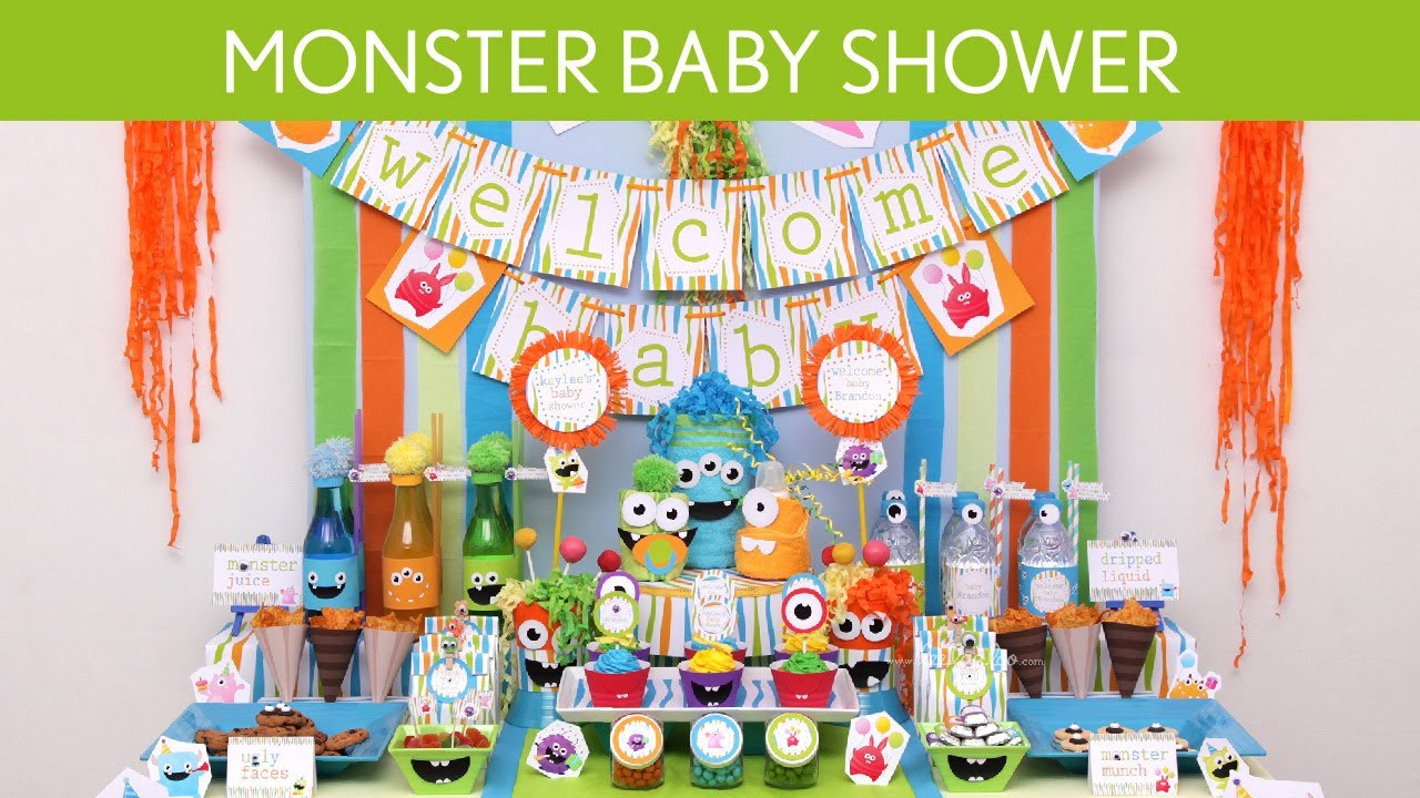 Baby Monster Party
 Monster Baby Shower Party Ideas Monster S19