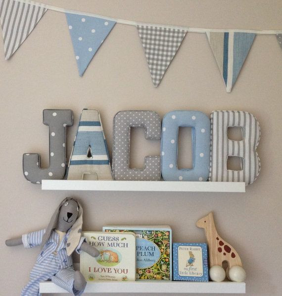 Baby Name Letters Room Decor
 Fabric letters name fabric padded letters A Z
