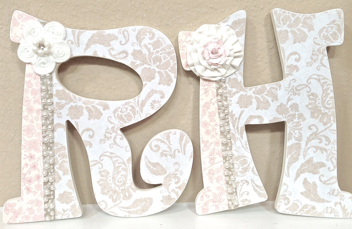 Baby Name Letters Room Decor
 Nursery letters baby name art custom nursery room decor any