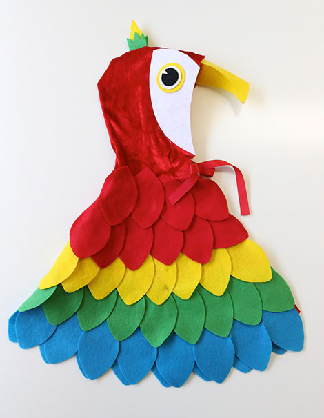 Baby Parrot Costume DIY
 Easy No Sew DIY Parrot Costume Play