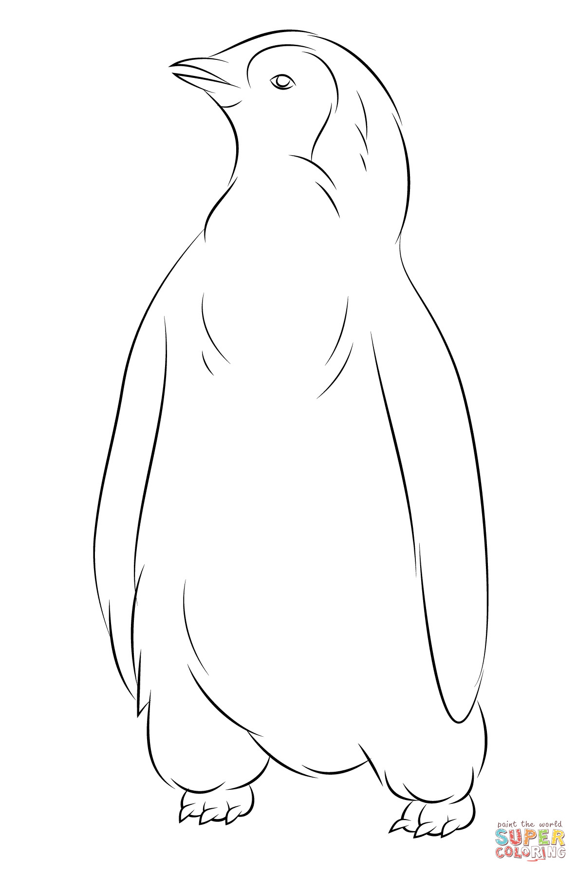 Baby Penguin Coloring Page
 Baby Penguin coloring page