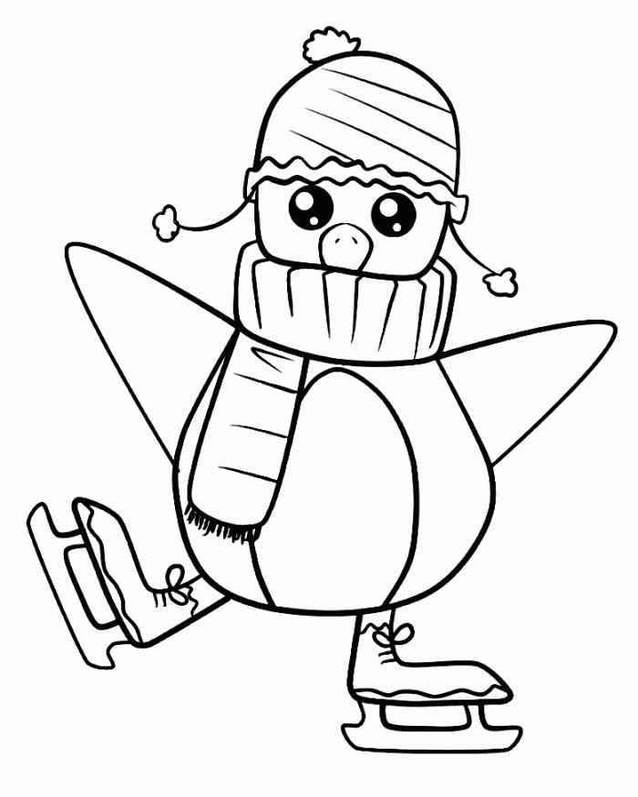 Baby Penguin Coloring Page
 Cute Baby Penguin Coloring Pages Coloring Home
